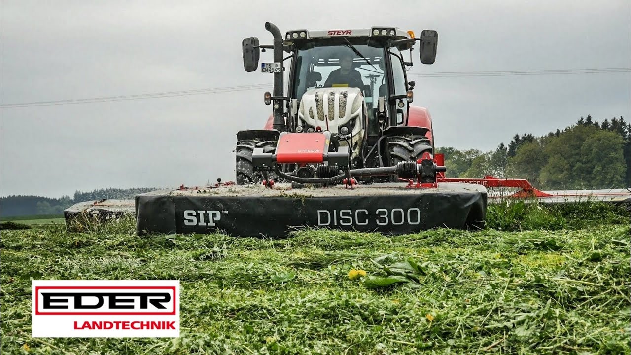 STEYR 4145 Profi CVT + SIP S-Flow 300 & Silvercut 900 |1. Schnitt| EDER Landtechnik