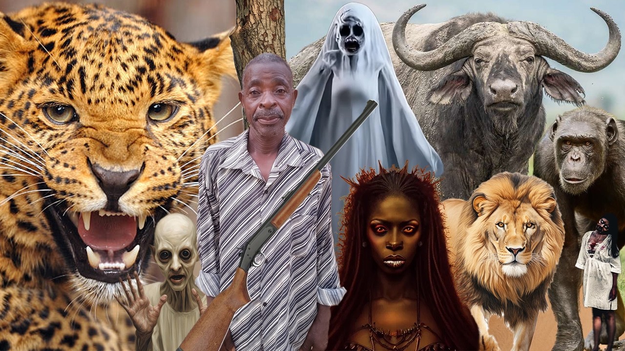 Eei😒WONDERS, I met a Giant man with plenty hair, long nails and big eyes in de deep forest at night