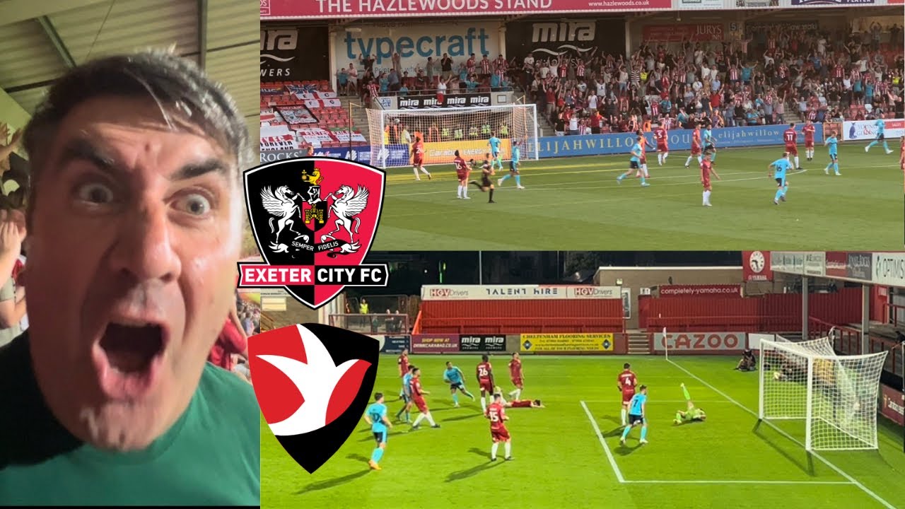 EXETER SCORE SEVEN! Cheltenham Town 0-7 Exeter City EFL Cup Match Vlog