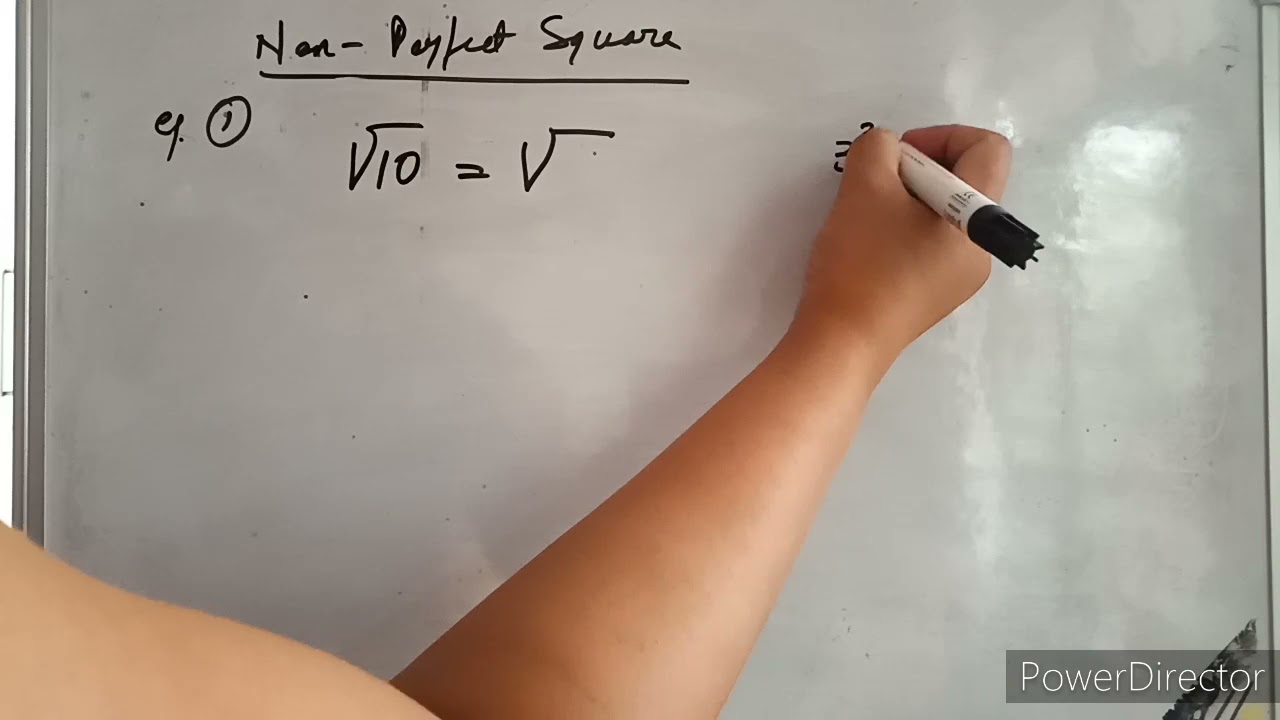 (Non - perfect square)square root zawn dan awlsam. Basic math