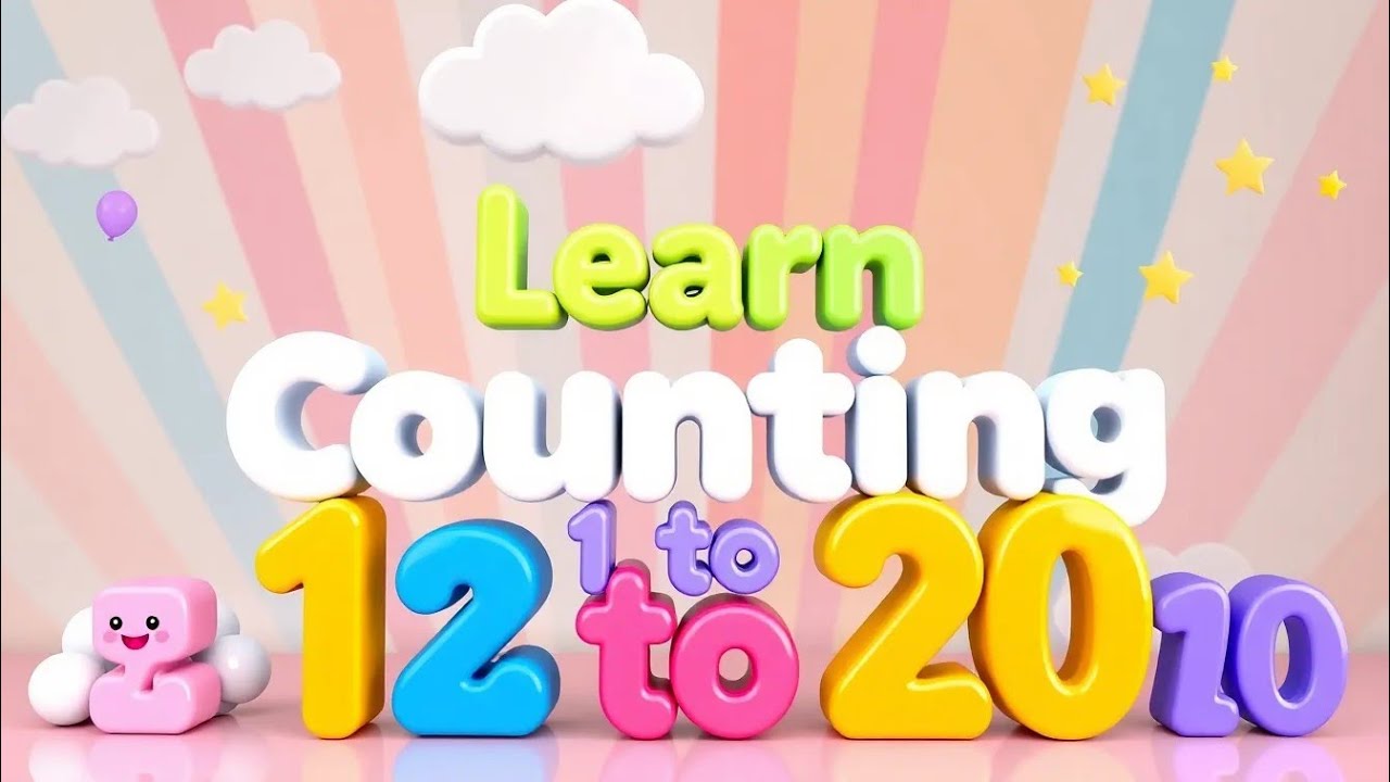 &ldquo;Counting 1 to 20 with Cute Cartoons | Fun Learning for Children@laddurabutv