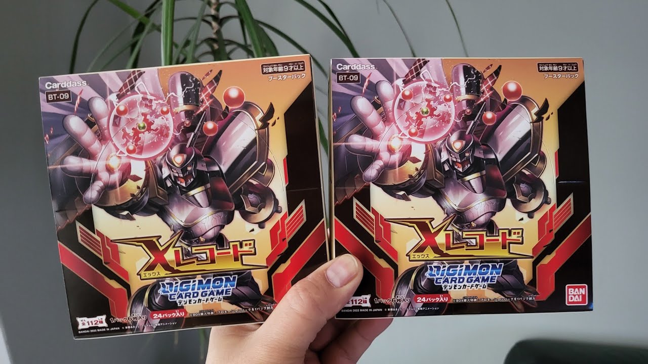 Digimon Card Game BT09 X Record Japanese Double Booster Box Opening