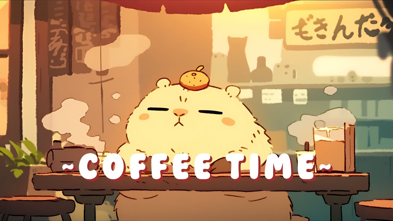 [1 Hour] Capybara Music Corner | Peaceful Beats for Studying & Relaxing 🦫 🌙 📖