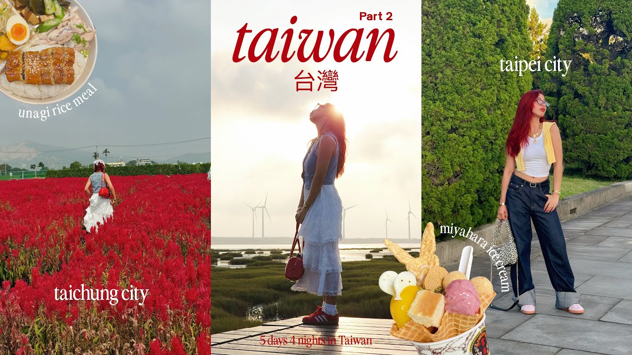 Taiwan Vlog 🇹🇼 Taichung City, Taipei 101, Mala Hotpot, Miyahara Ice cream, Chiang Kai shek Memorial