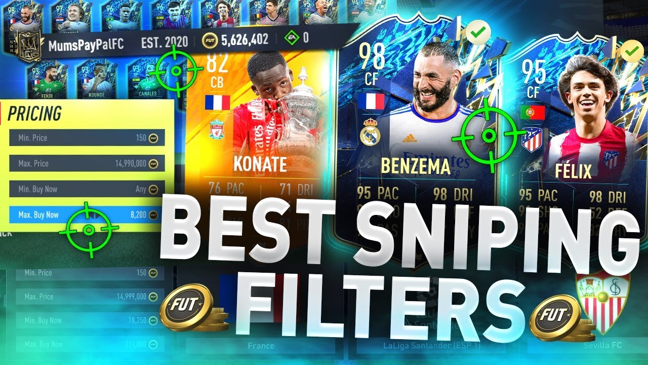 Make BANK with these Sniping Filters 😍 (FIFA 22 BEST SNIPING FILTERS TO MAKE COINS)