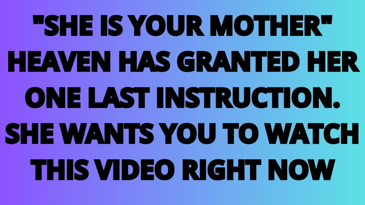 The Angels Say: “It’s Your Mother” Heaven Has Granted Him One Last Instruction