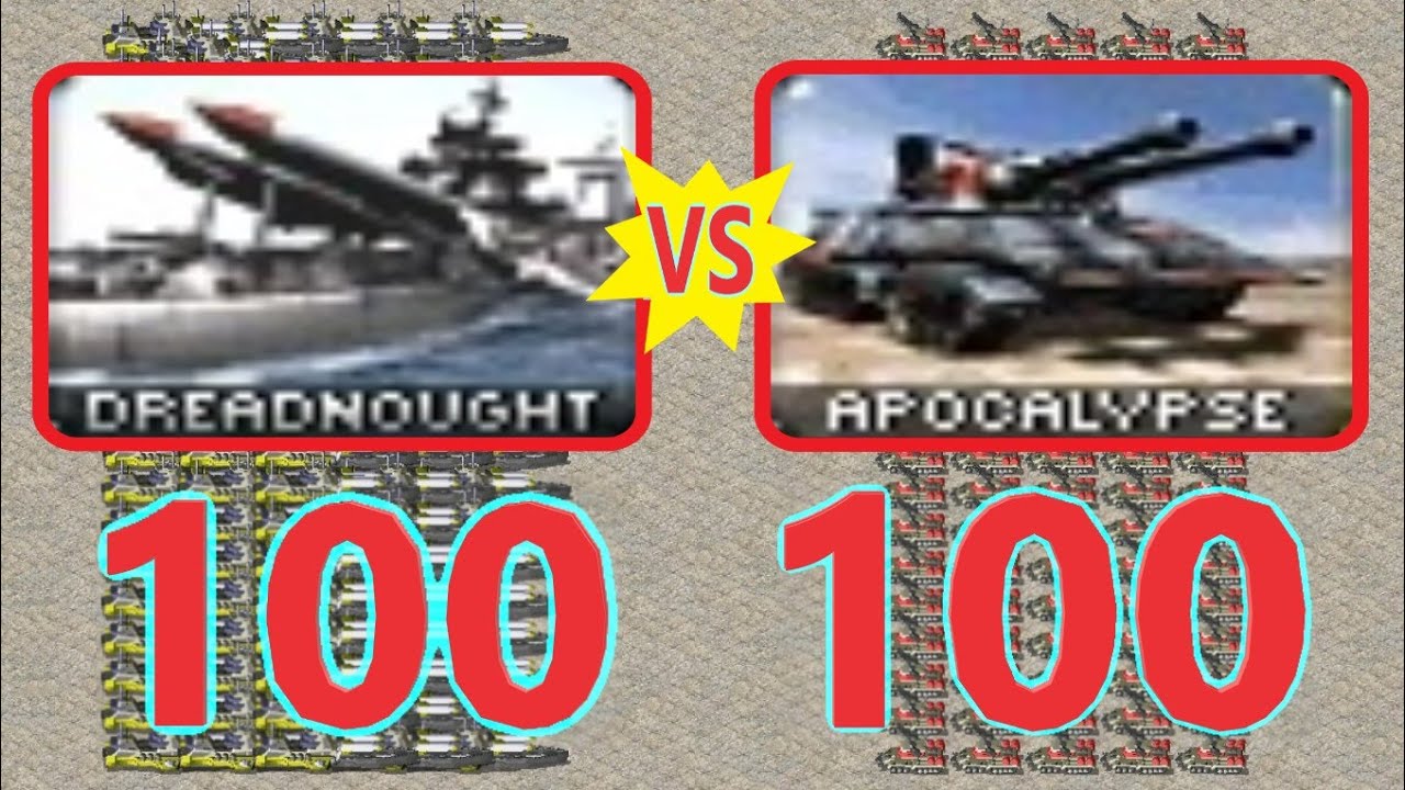 Dreadnought vs Apocalypse - Red Alert 2