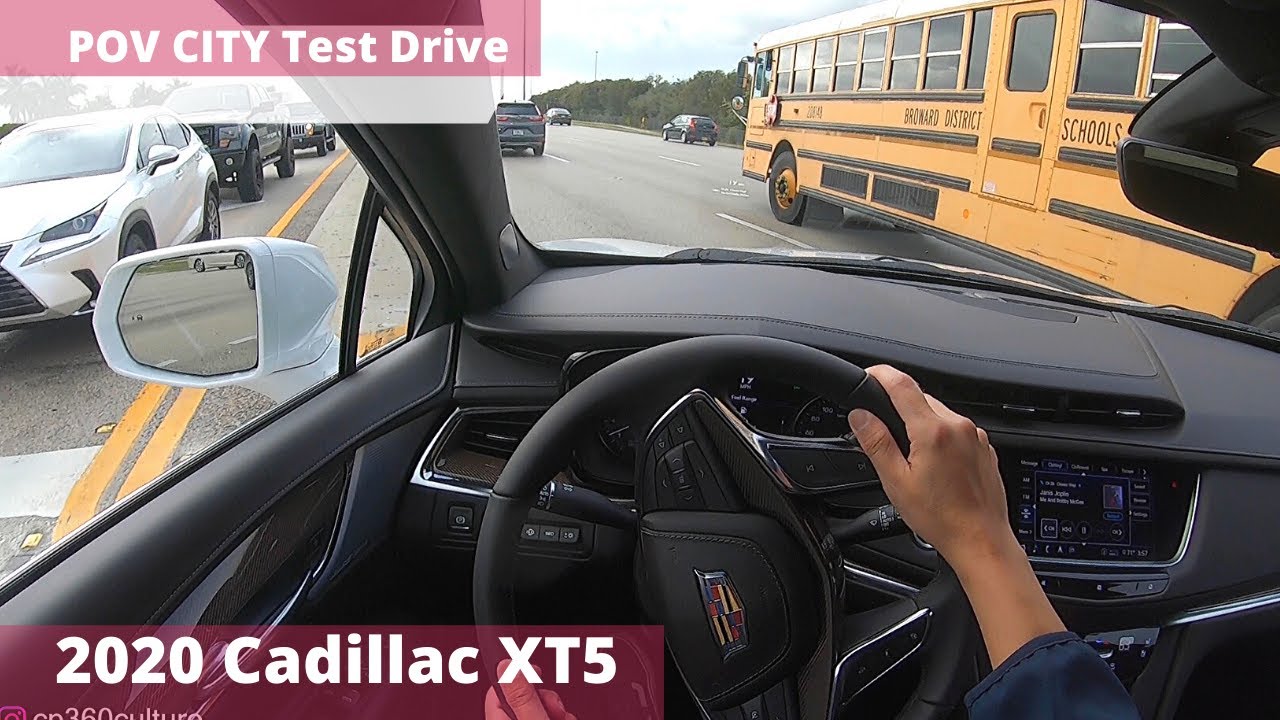 The 2020 Cadillac XT5 Turbo POV City test drive