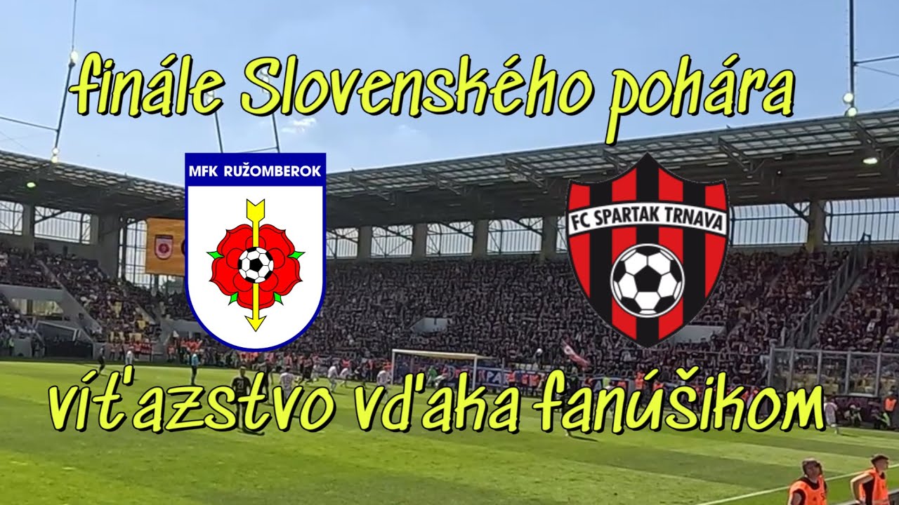finále Slovenského pohára MFK Ružomberok – 🔴⚫FC Spartak Trnava🔴⚫ 0:1⚽️