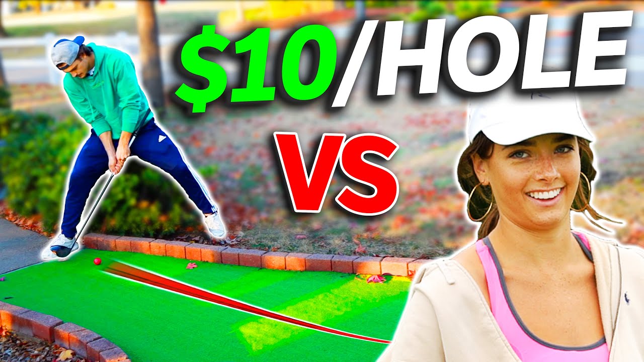 Mini Golf Against My Girlfriend!! | 10$ Per Hole
