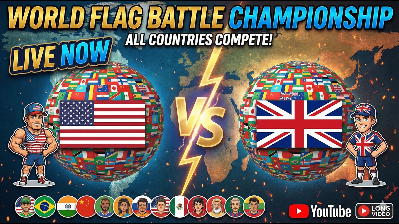 Learn World Country Flags Live 2026 geography🔴🌍✅ 08.02.2026. part 2#flags #countryflags