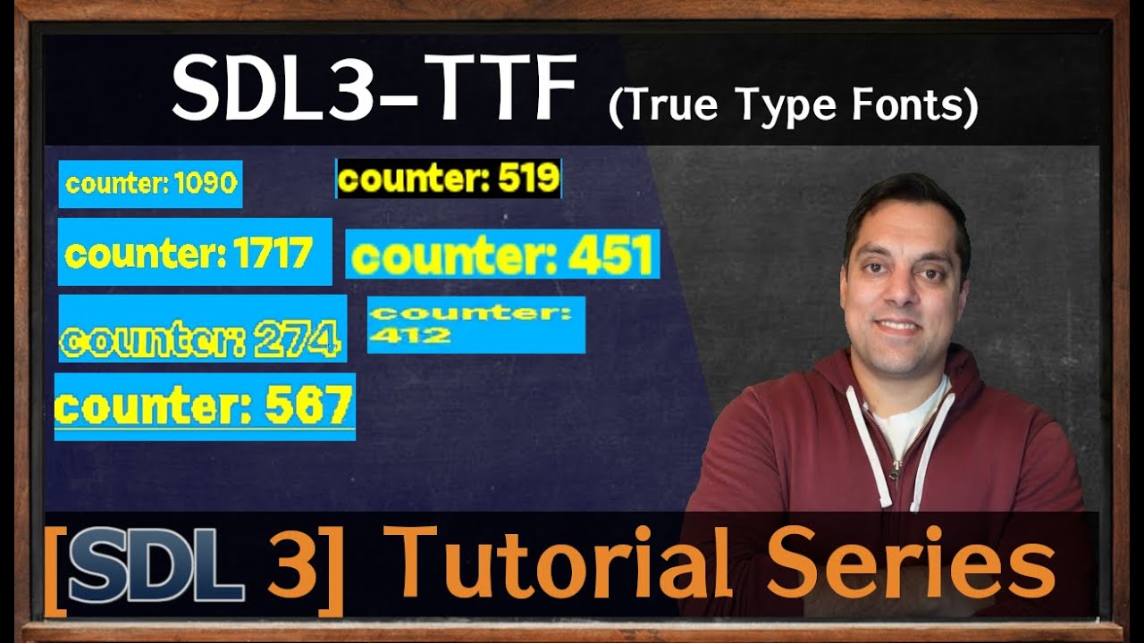 Функции SDL3 TTF (подсказки, контур, жирный шрифт, перенос текста, сглаживание) [SDL3 Эпизод 25]