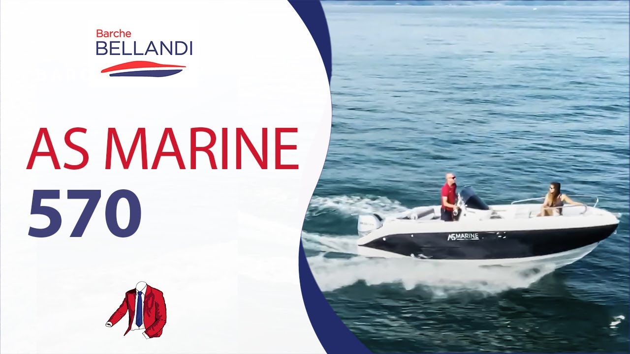 AS MARINE 570 - Barca con motore HONDA - Guida senza patente nautica a bordo