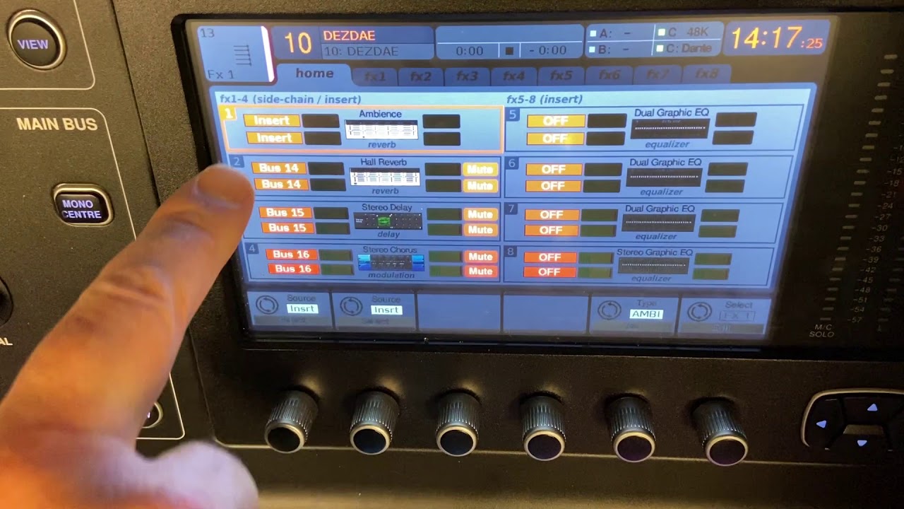 06 Midas M32 Mixing Aux Sends & Returns