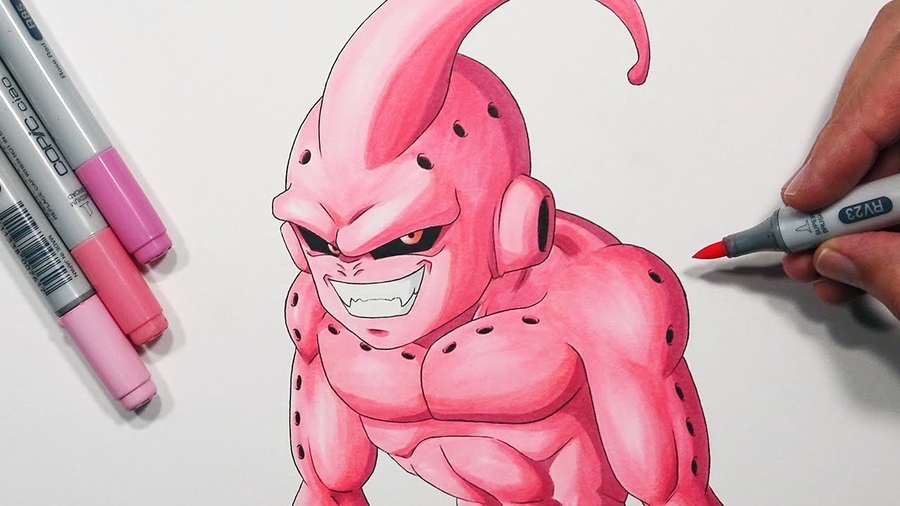 How To Draw Majin BUU! - Step By Step Tutorial!