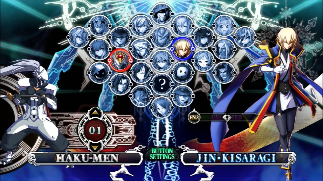BlazBlue ChronoPhantasma Jin Kisaragi System Voice A & B