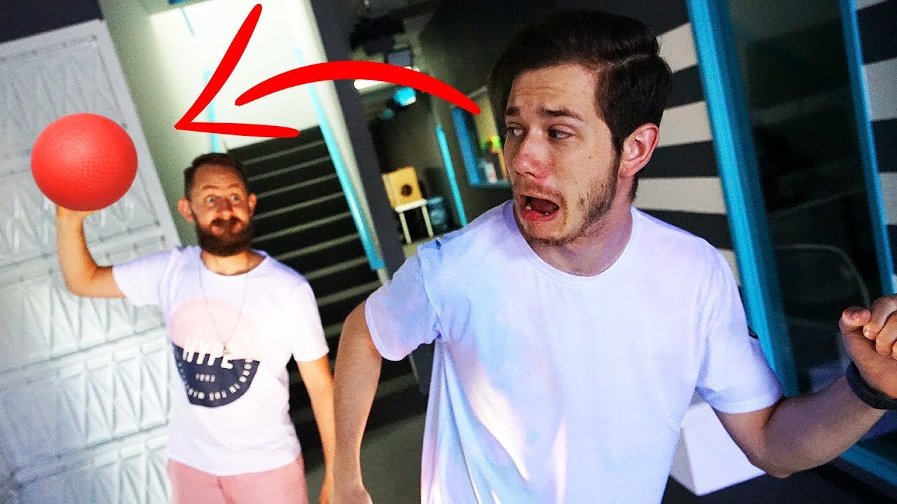 FUNNY Dodgeball in the Dark Challenge!