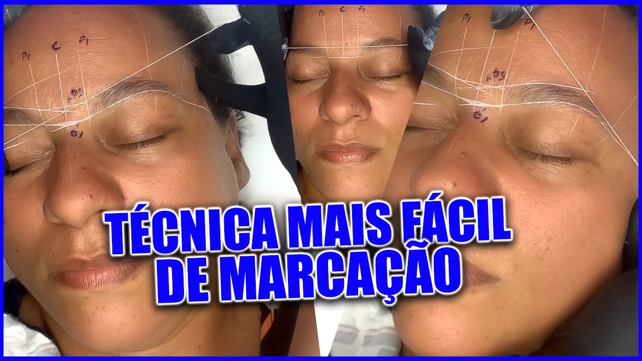 SOBRANCELHAS Marcação PARA INICIANTES bem FÁCIL DE APRENDER