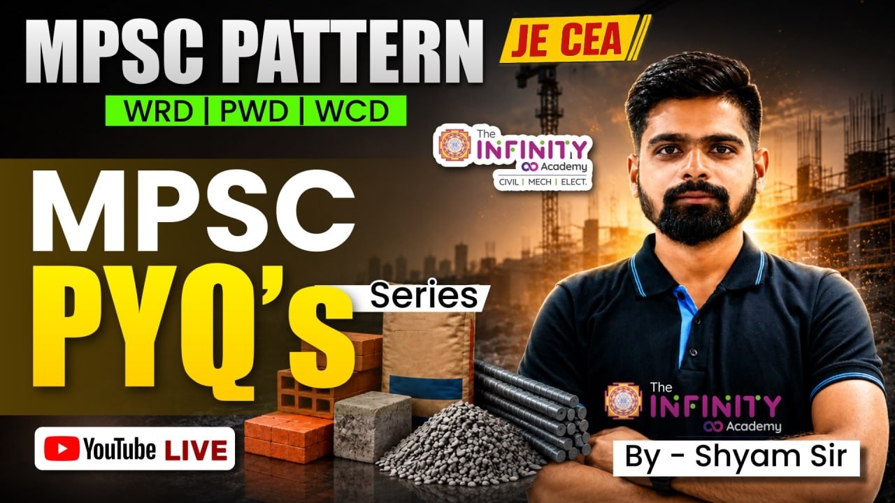 MPSC Pattern JE CEA |MPSC PYQ series |Building materials | WRD WCD PWD