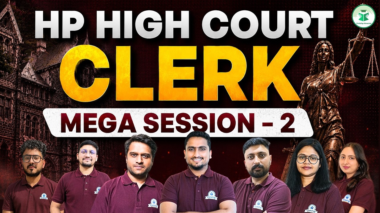 HP High Court Clerk 2026|Mega Marathon |Complete Exam Preparation in One Class |By CivilsTap Experts