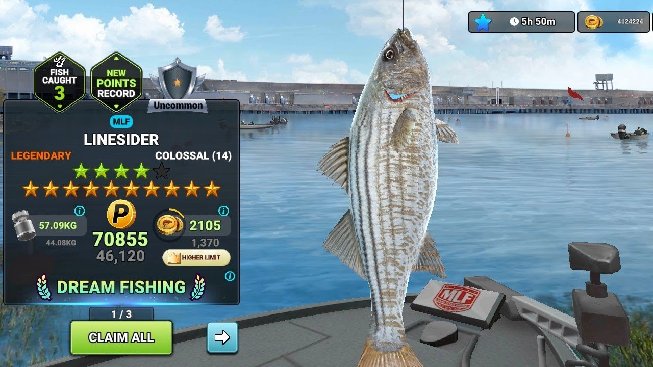 BIG CATCH 🪝 : HUGE 14 STAR LINESIDER LEGENDARY FISH 🐟🐠 / ST.LAWRENCE RIVER / FISHING CLASH GAMEPLAY🎣