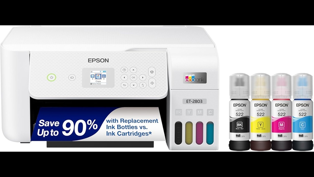 Epson ET-2803 Wireless All-in-One Printer Review: Print, Scan & Copy at Home
