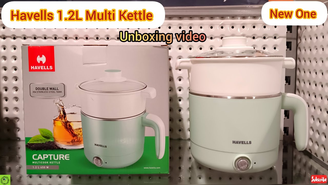 Havells Capture 650 watt 1.2 Litre Multi Electric kettle with Auto Shut Off| Unboxing| Review| Demo