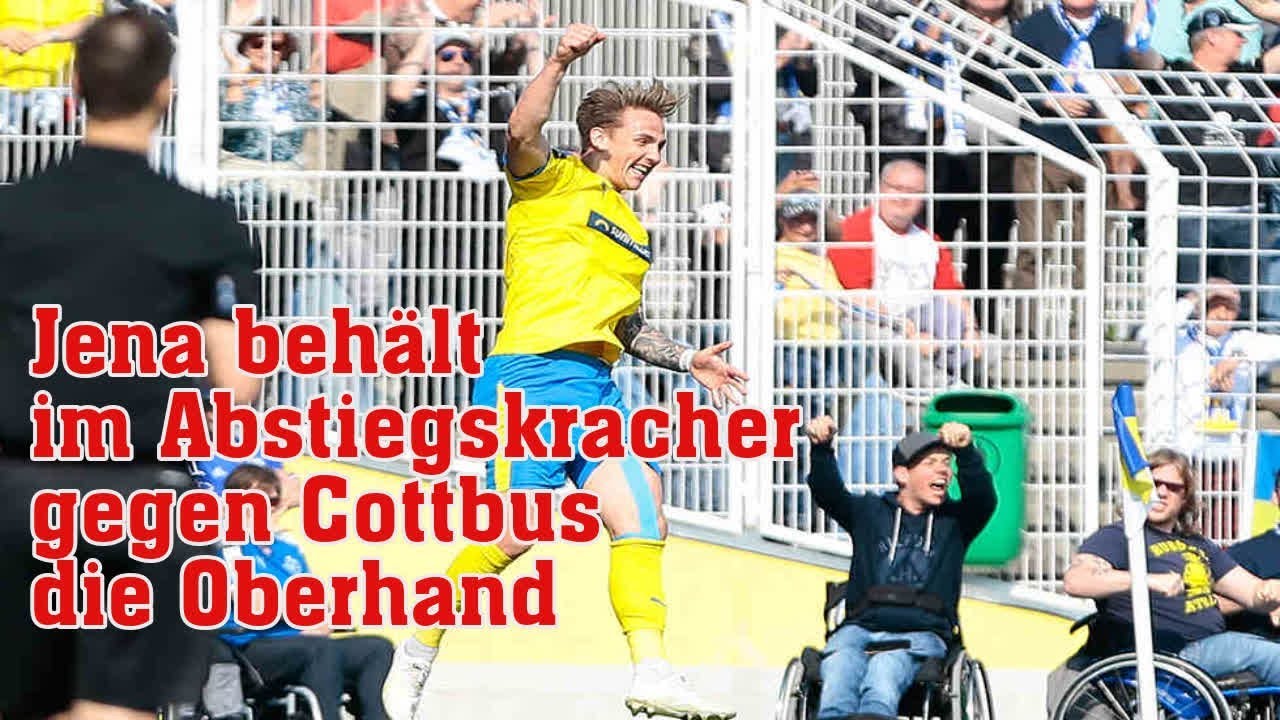 Jena beh&auml;lt im Abstiegskracher gegen Cottbus die Oberhand