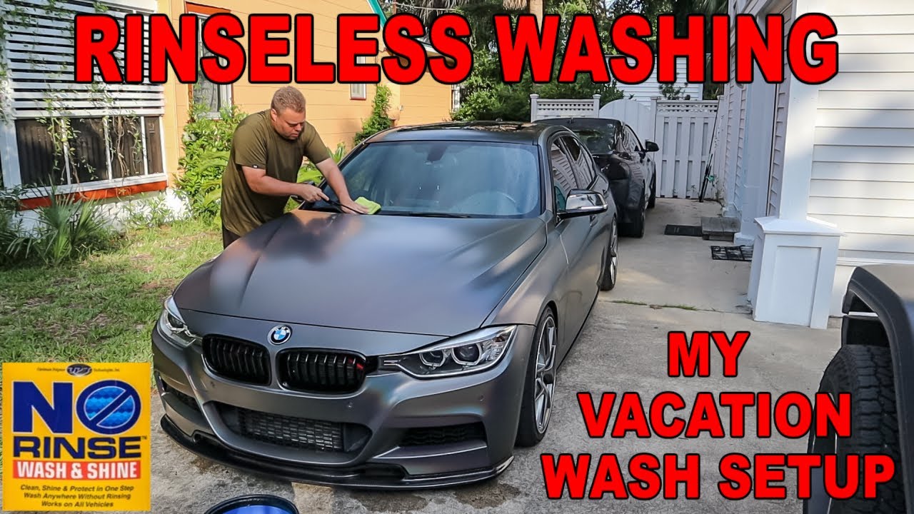 Rinseless Wash Using ONR | My Vacation Wash Setup | Optimum No Rinse