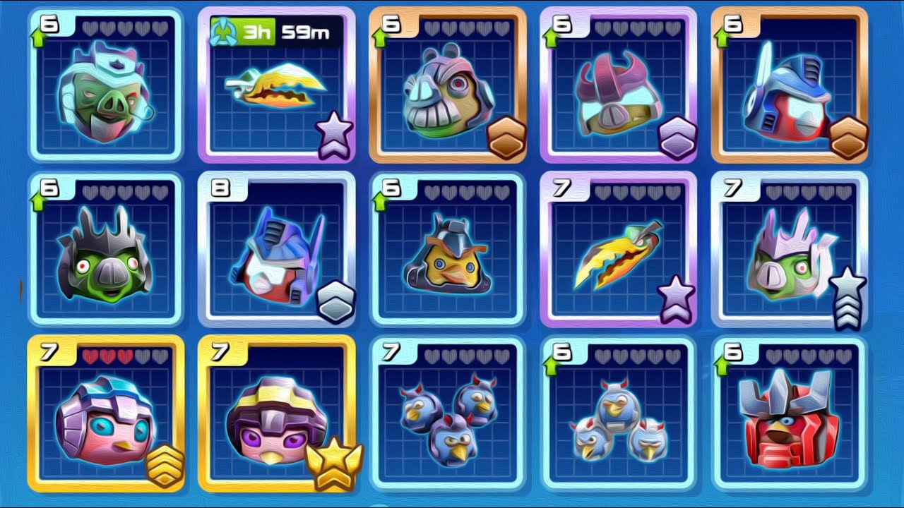 Angry Birds Transformers - All CHARACTERS UNLOCKED - Unit 2