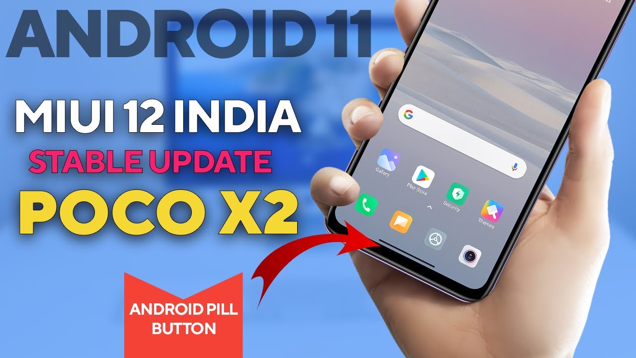 POCO X2 MIUI 12 ANDROID 11 Update With ANDROID GESTURES  | MIUI 12.1.2.0