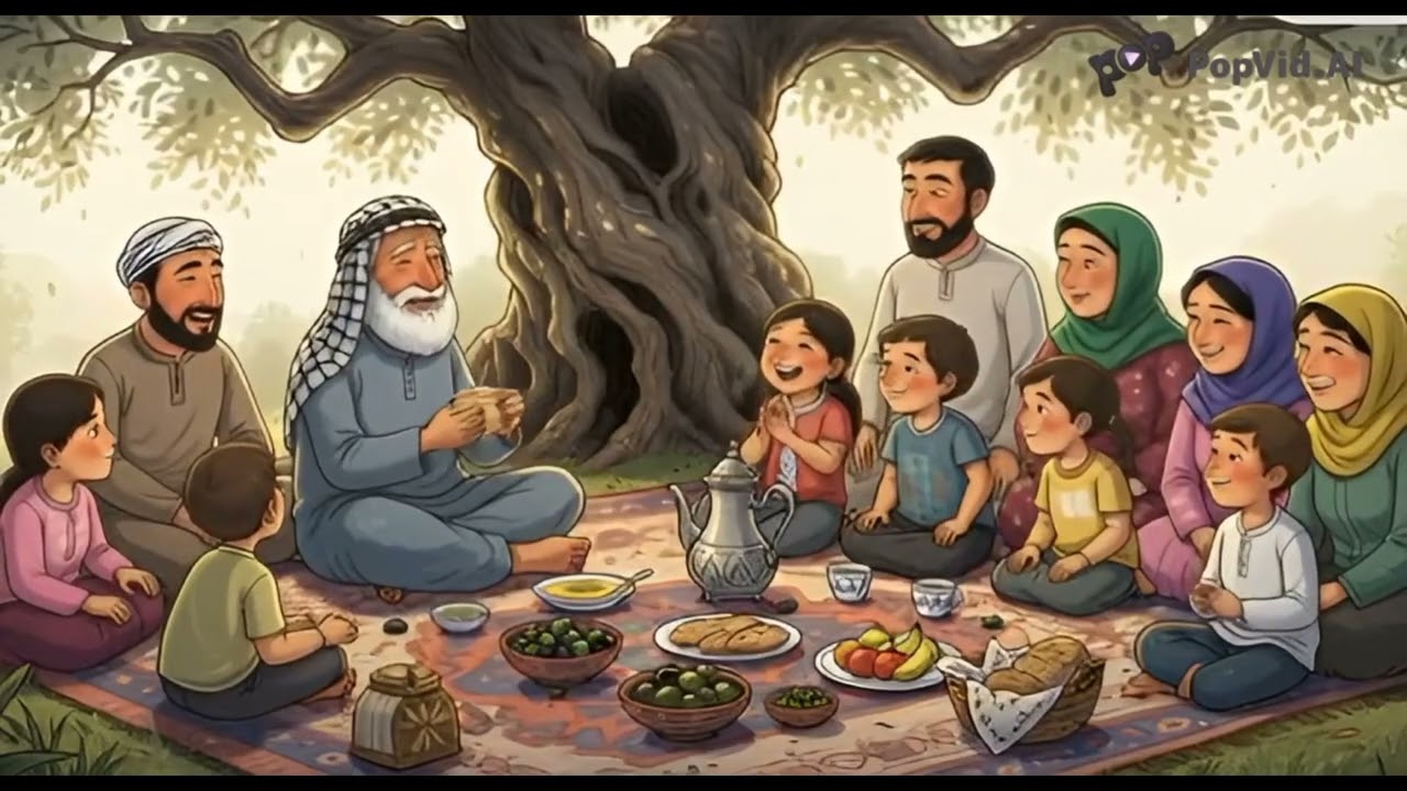 قصة جميلة اليوم المبارك لقطف الزيتون 🫒🫒 مع العائلة 🌅🌄