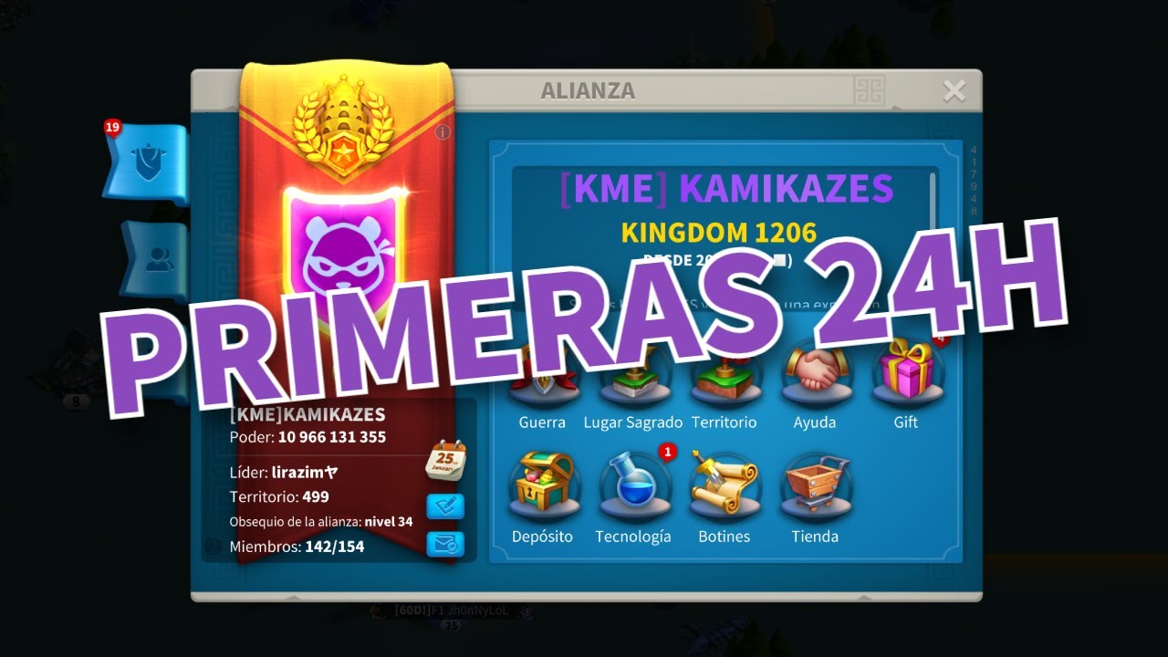 PRIMER DÍA EN EL 1206 [KME] 🫣🧳 // RISE OF KINGDOMS ESPAÑOL