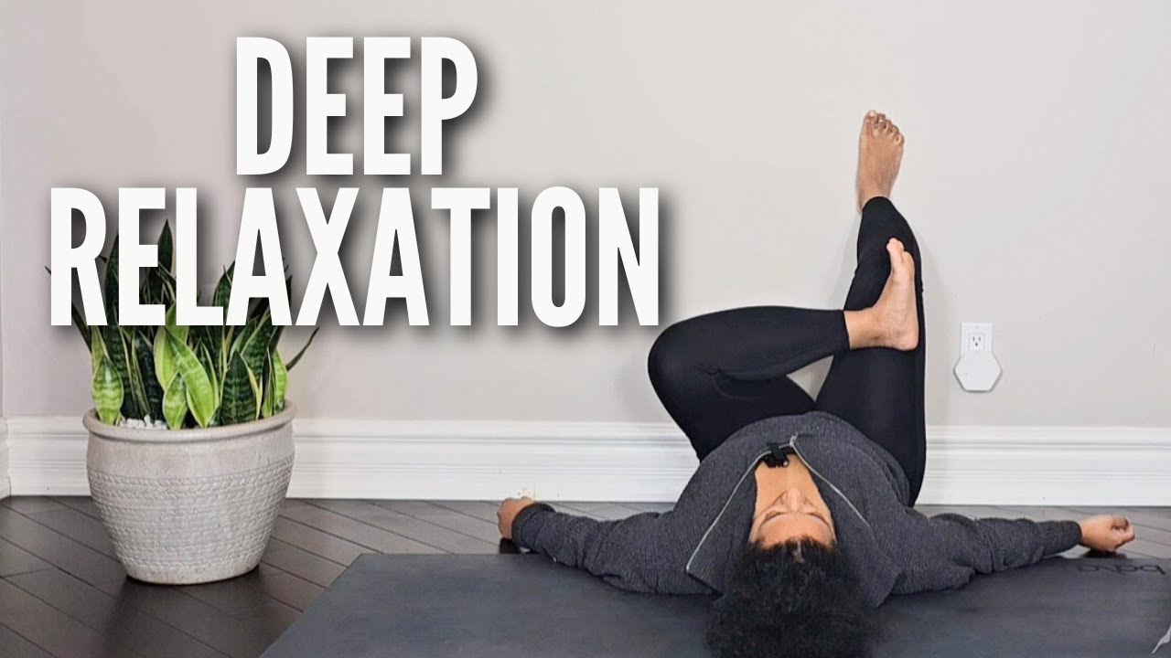 30 Minute Yin Yoga at the Wall -  Deep Relaxation to Quiet the Mind (Hips, Legs & Back)