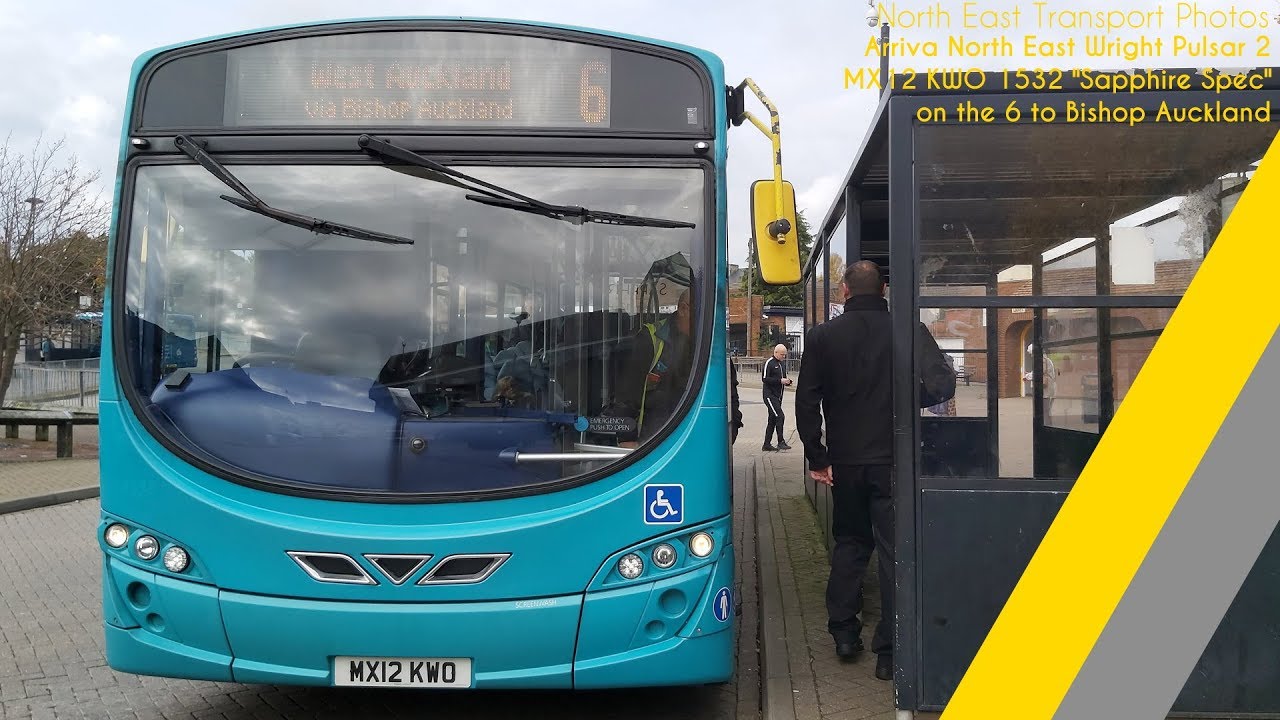 THRASH | Arriva North East 1532 MX12 KWO Wright Pulsar 2 on the 6 to Bishop Auckland