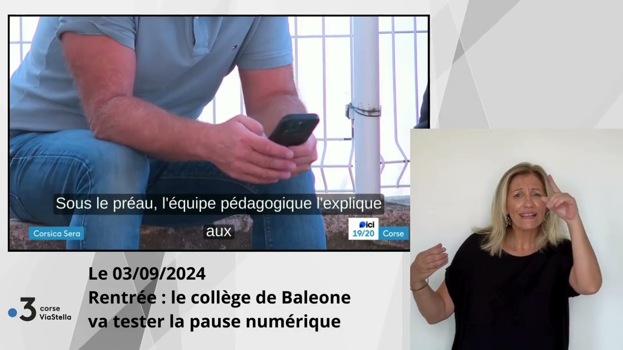 03.09.24 Rentrée : le collège de Baleone teste la pause numérique