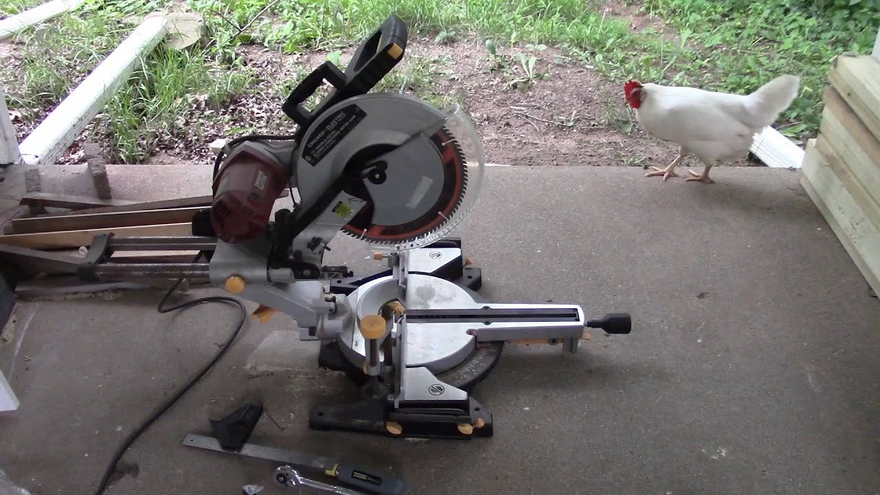 Repairing a Damaged Blade Guard and Bent Arbor Flange on Chicago Electric 12-Inch Miter Saw 69684