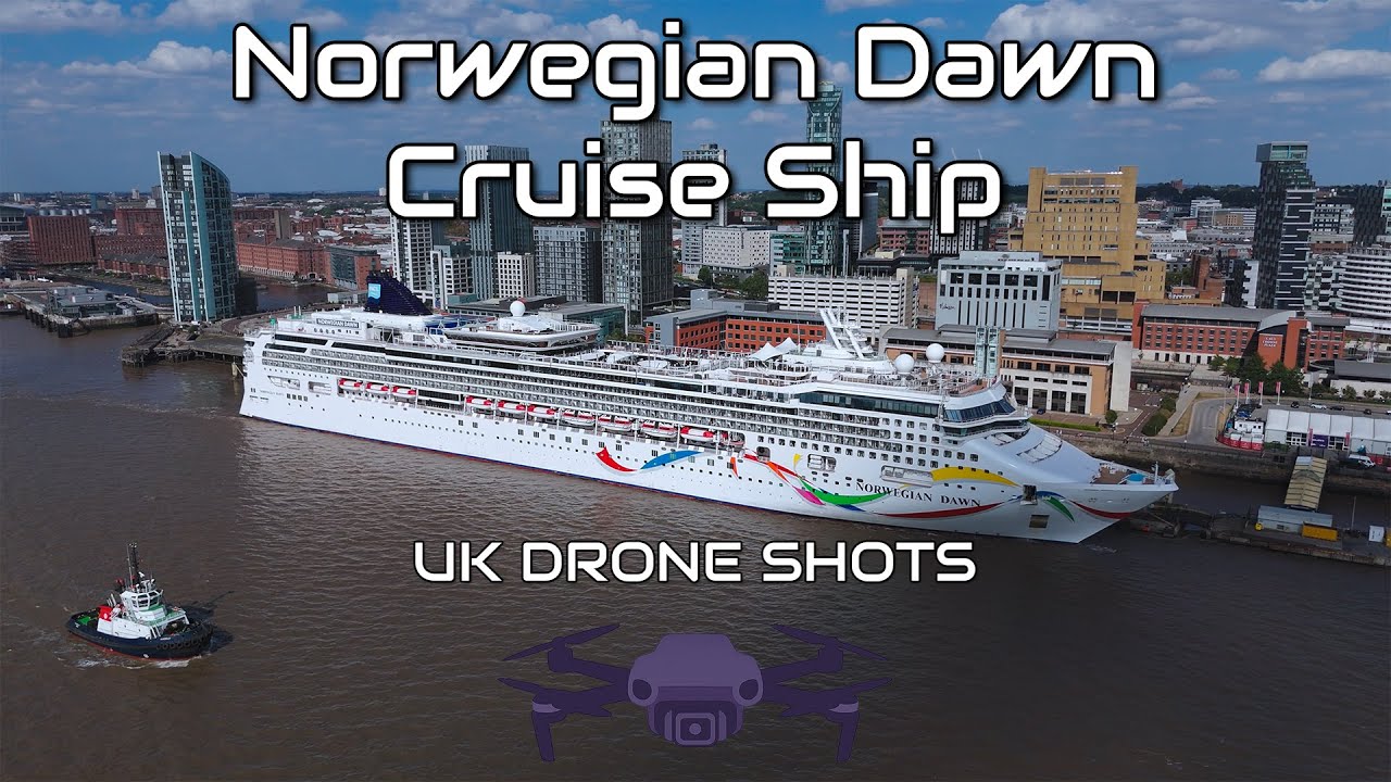 Norwegian Dawn departing Liverpool Cruise Terminal 25th August 2025