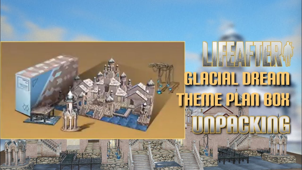 LifeAfter | ❄️ Glacial Dream Theme Plan Box| Unboxing | Manor Design | How To Build| by Vovkysha