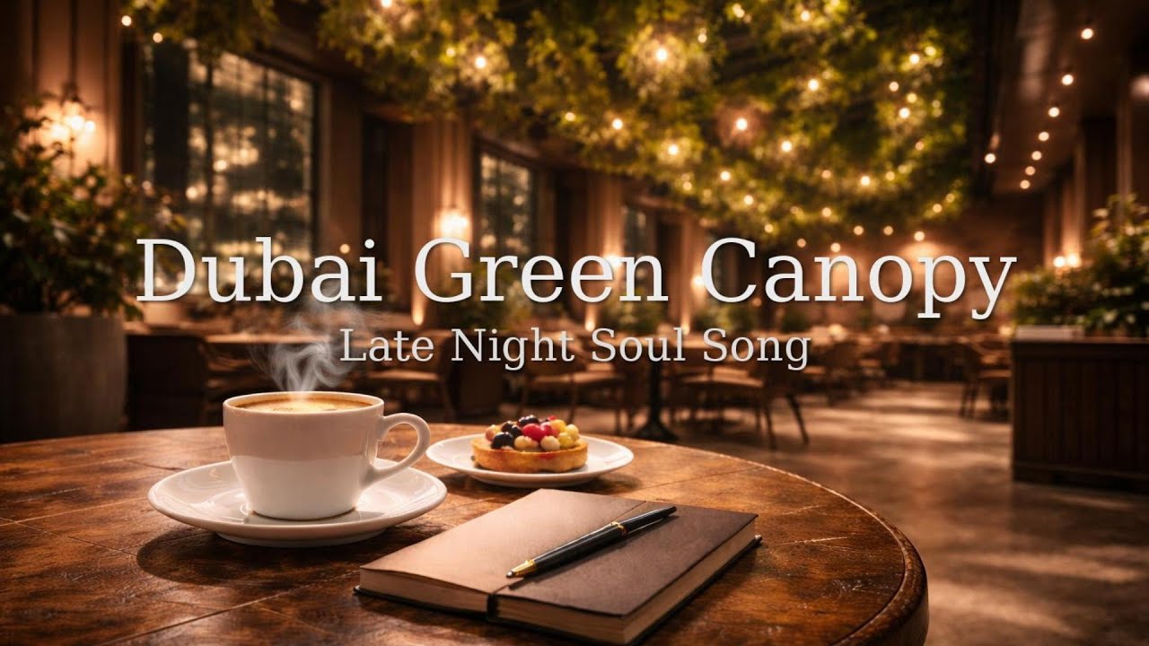 【作業・読書／1H／スムース歌】夜更けのソウル・ナイトカフェ｜ドバイ緑のキャノピー / Late Night Soul (1H, Smooth Vocal) | Dubai Green Canopy