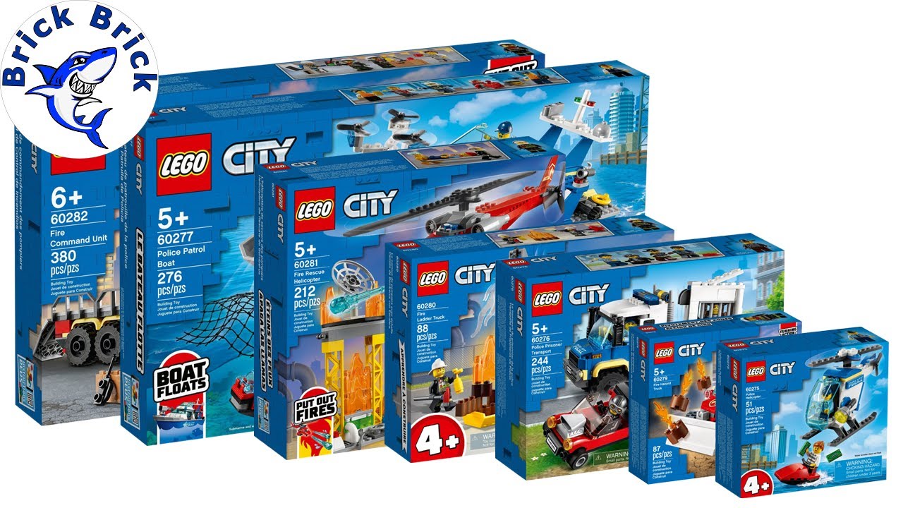 LEGO City Compilation Fire and Police 2021 - Speed Build Review