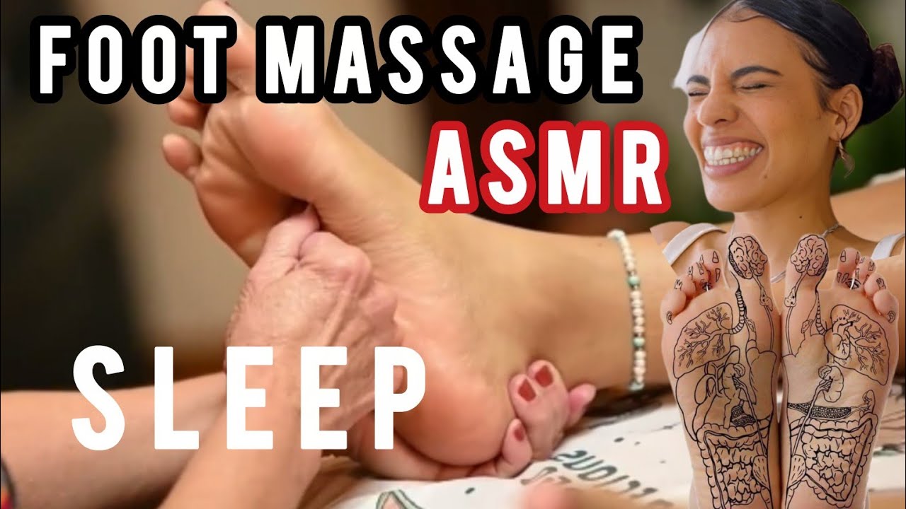 ASMR: FOOT MASSAGE - FEEL SO GOOD! DEEPLY RELAXING & ODDLY SATISFYING VIDEO ~ REFLEXOLOGY THERAPY.