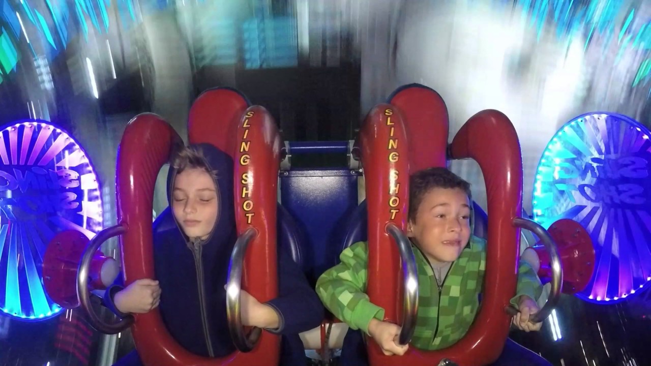 Youngest Kids to Ever Ride World's Tallest Slingshot Freak Out - Magical Midway in Orlando, FL