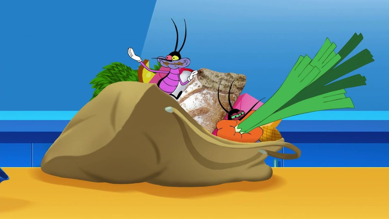 हिंदी Oggy and the Cockroaches 🥬🥦 a well-stocked basket 🥬🥦 Hindi Cartoons for Kids