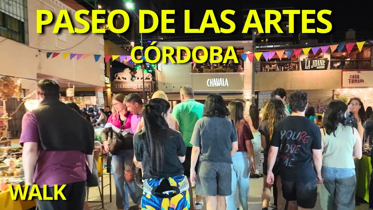Descubre el Paseo de las Artes | El corazón bohemio de Córdoba 🇦🇷 | Walking Tour 4K
