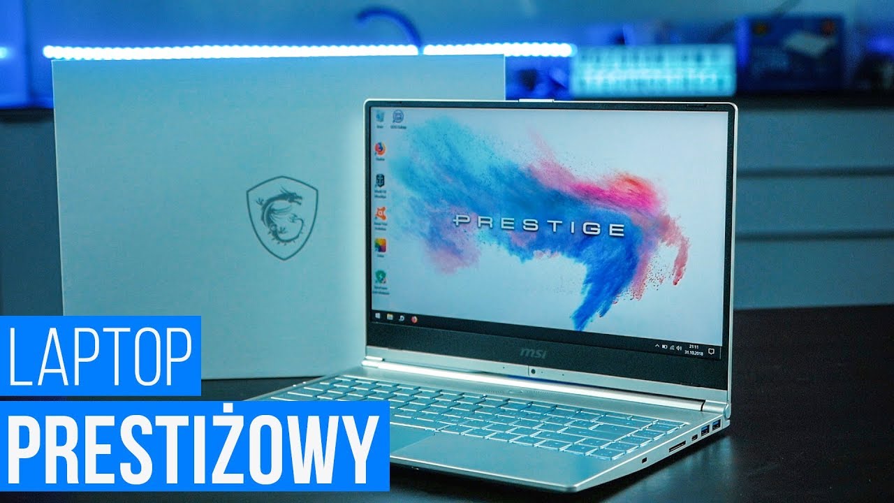 Prestiżowy laptop 💻 Test MSI PS42