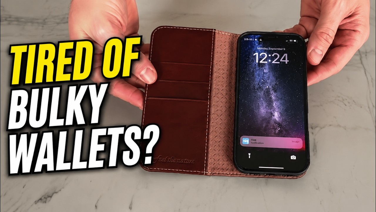 SHIELDON Leather Wallet Case for iPhone 16 Pro: Elegant & Secure Protection