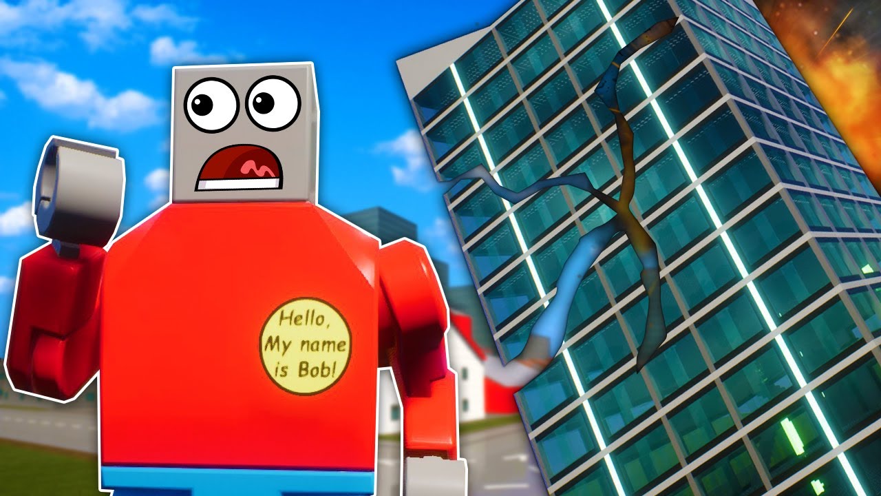 EARTHQUAKE TOWER SURVIVAL IN LEGO CITY! - Brick Rigs Gameplay!