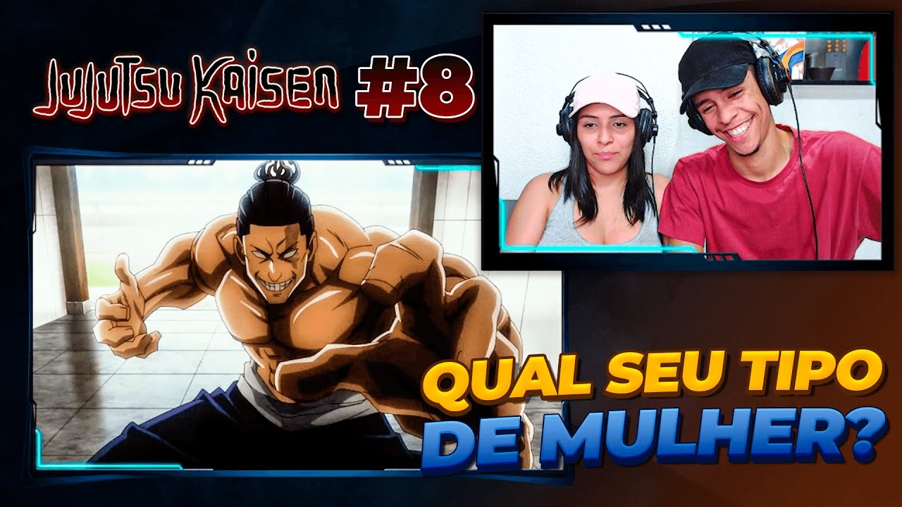 (TODOU SAFAD0! 😂) | JUJUTSU KAISEN - EPISÓDIO 8 (DUBLADO) 🇧🇷 | [React em Casal] 🔥