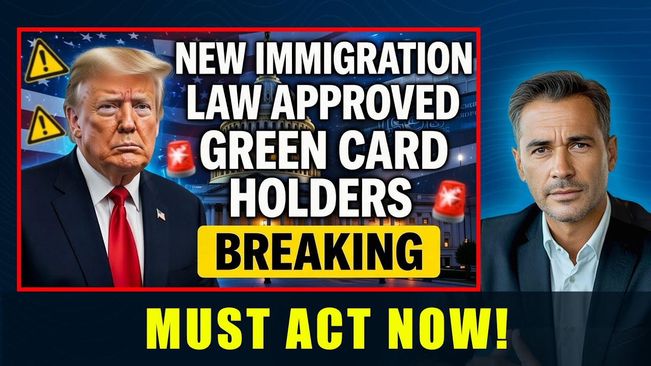 🚨 BREAKING: New U.S. Immigration Law Approved – Green Card Holders Must Act